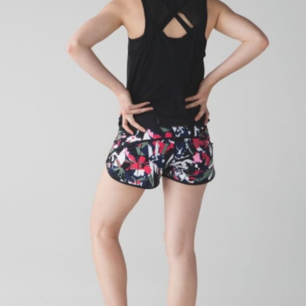 Lululemon Running Speed Shorts 8 Pop Cut Boom Juice Multi Swift Ultra Women's
